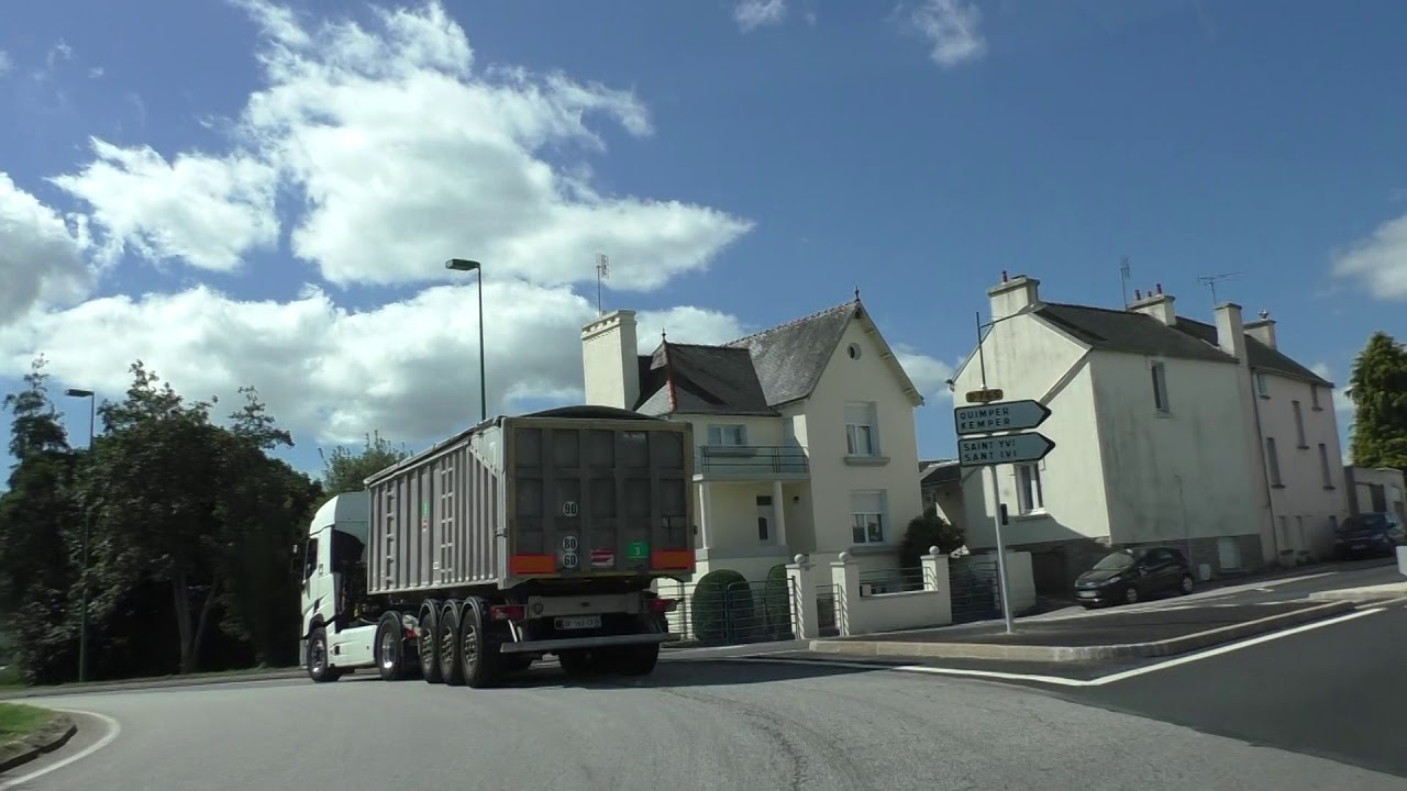 Driving On D36, D765A & D70 From 29370 Coray To 29900 Concarneau, Brittany, France