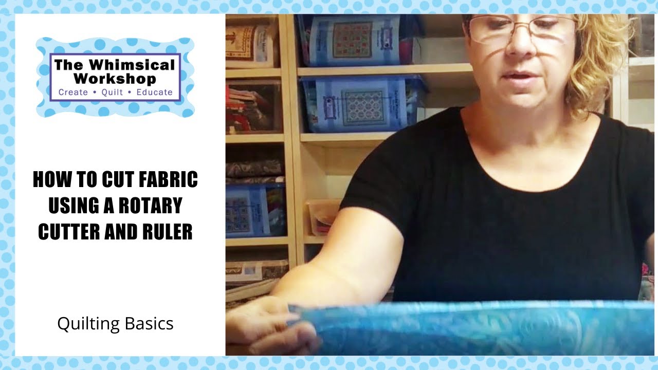 How to Cut Fabric with a Rotary Cutter and Ruler | Heidi Pridemore