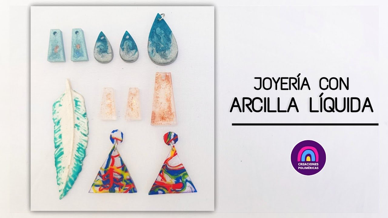 TUTORIAL | Cómo hacer JOYERÍA con arcilla líquida y moldes de silicona | CREACIONES POLIMERICAS