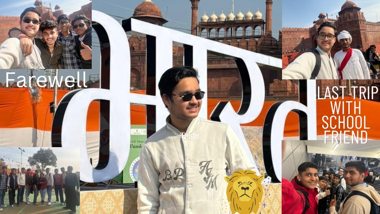 Last trip with school friends 😌 !! Parv Mahotsav 2026 🤩!! Lal Kila vlog😍