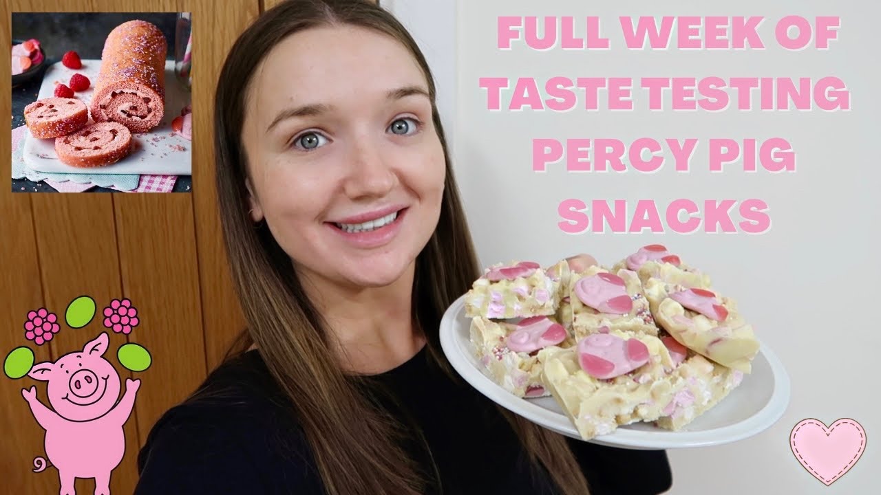A WEEK OF TASTE TESTING PERCY PIG SNACKS 🐷 Rocky Road, Cupcakes, Ice Cream & more