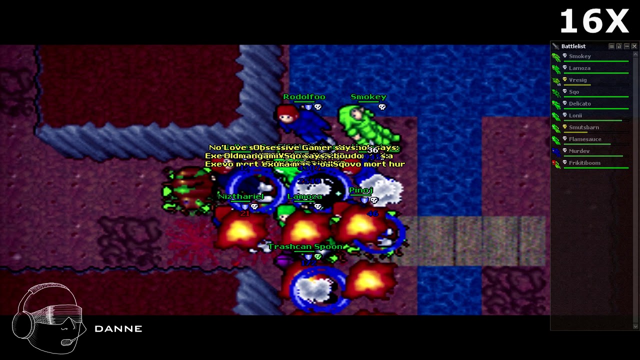 FULL GUILD KILLED on stack!? | Tibia Medivia Pendulum War [VT] [HD]
