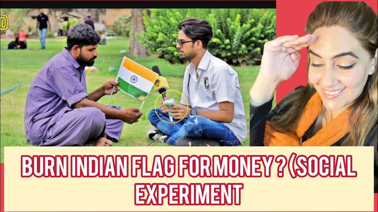 Burn Indian Flag For Money !? (Social Experiment), Pakistani Reaction
