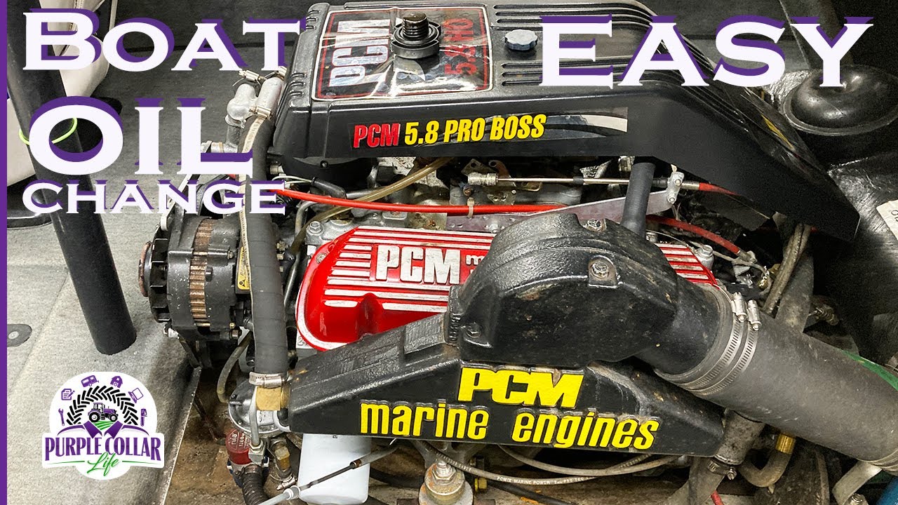 Замена масла в лодочном моторе Nautique Ford 351 5.8 Pro Boss PCM