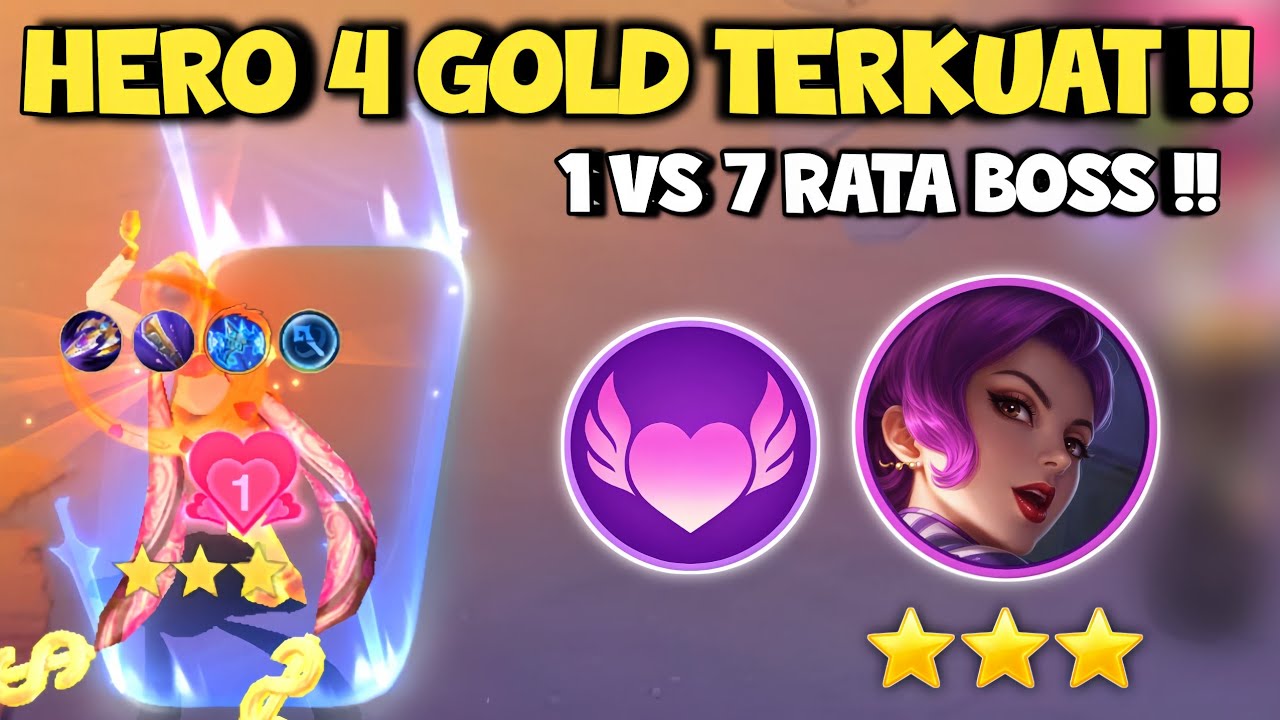 ESMERALDA TITAN 1 VS  7 !! HERO 4 GOLD TERKUAT !! META MAGIC CHESS GOGO TERBARU