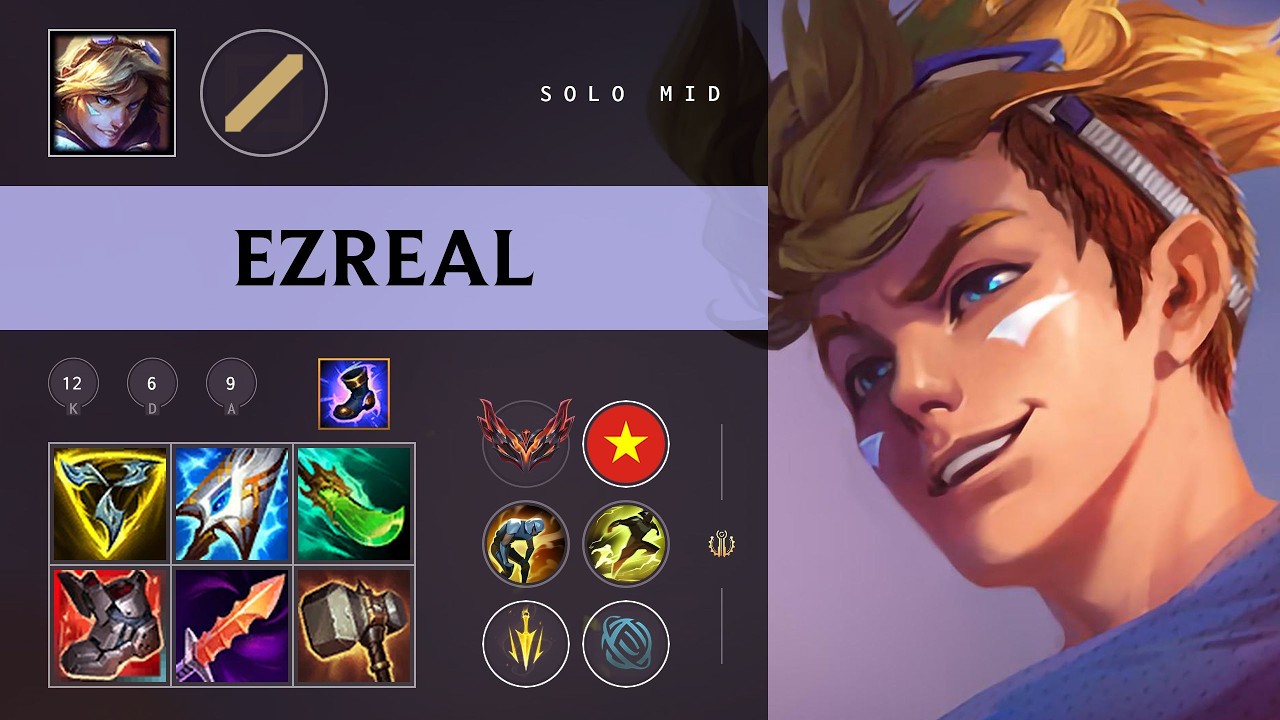 Ezreal Mid vs Orianna - VN Grandmaster Patch 26.08