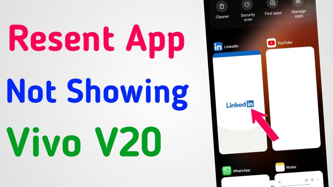 recent apps not showing vivo v20 | recent apps not showing vivo v20 how to fix