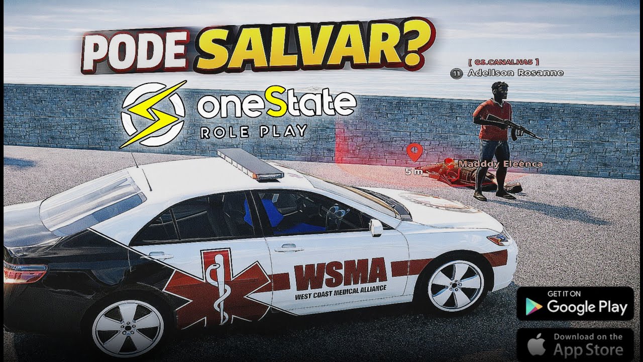 TREINEI NA AULA E AGORA É PRA VALER! / ASSISTENTE MÉDICO NO ONE STATE RP JOGO PARA CELULAR