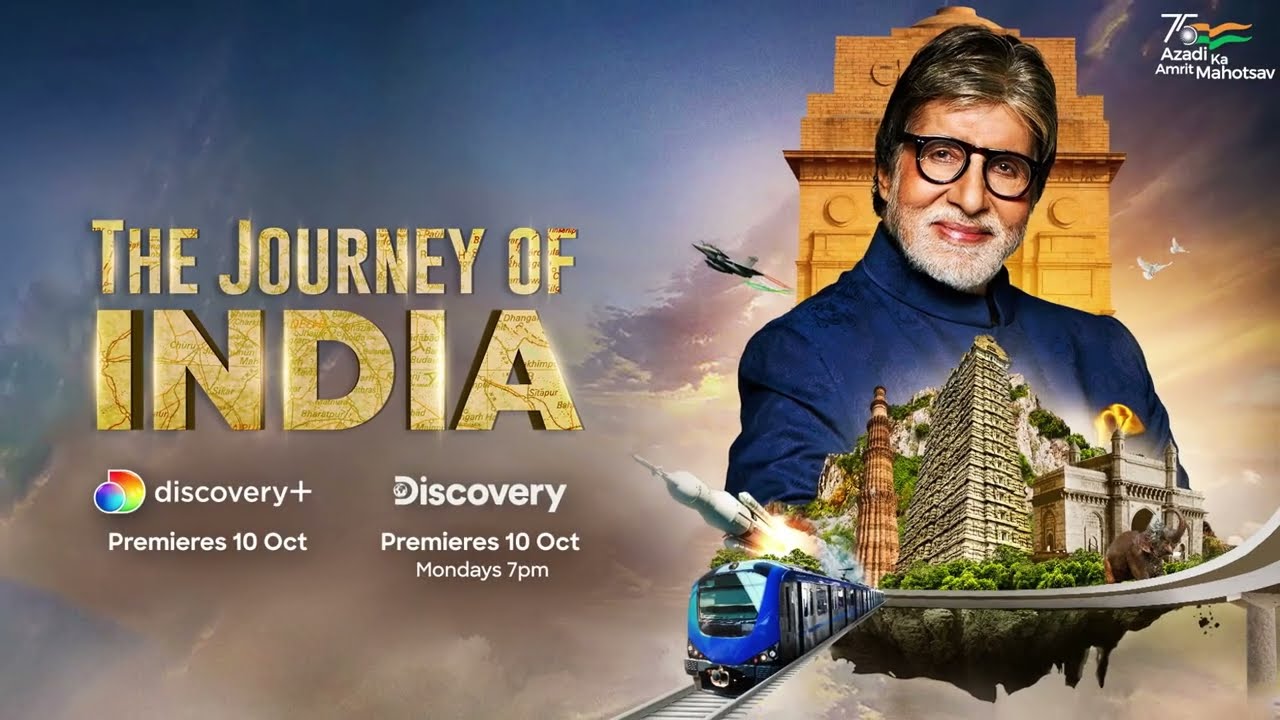 The Journey Of India | Malayalam Trailer | Amitabh Bachchan | 10th Oct at 7 pm | discovery+