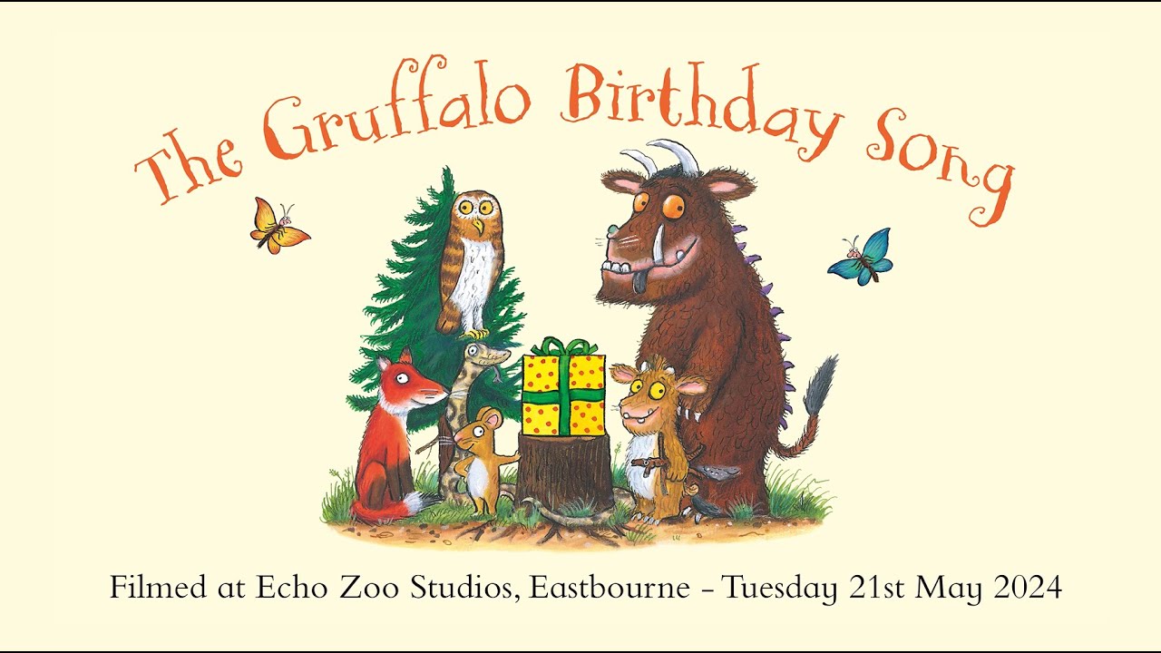 Julia and Malcolm Donaldson sing The Gruffalo Birthday Song