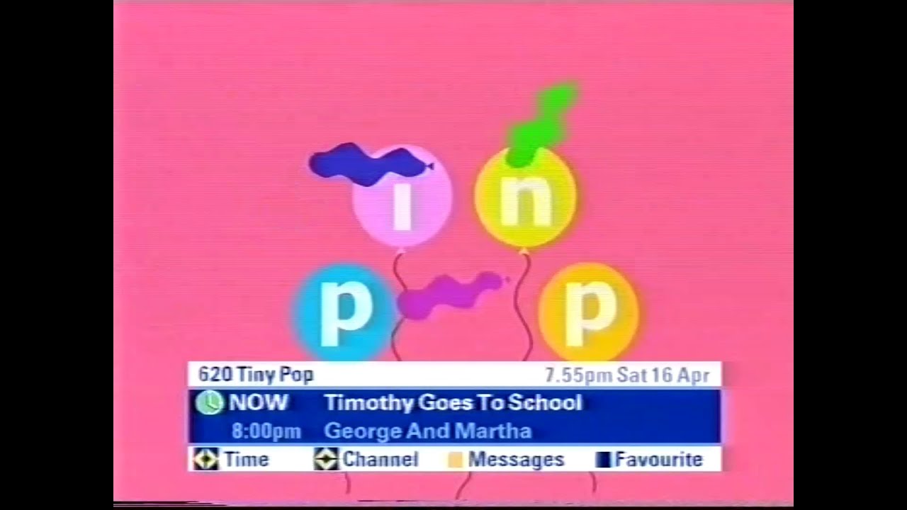 Tiny Pop (UK) Continuity & Adverts - 16/04/2005