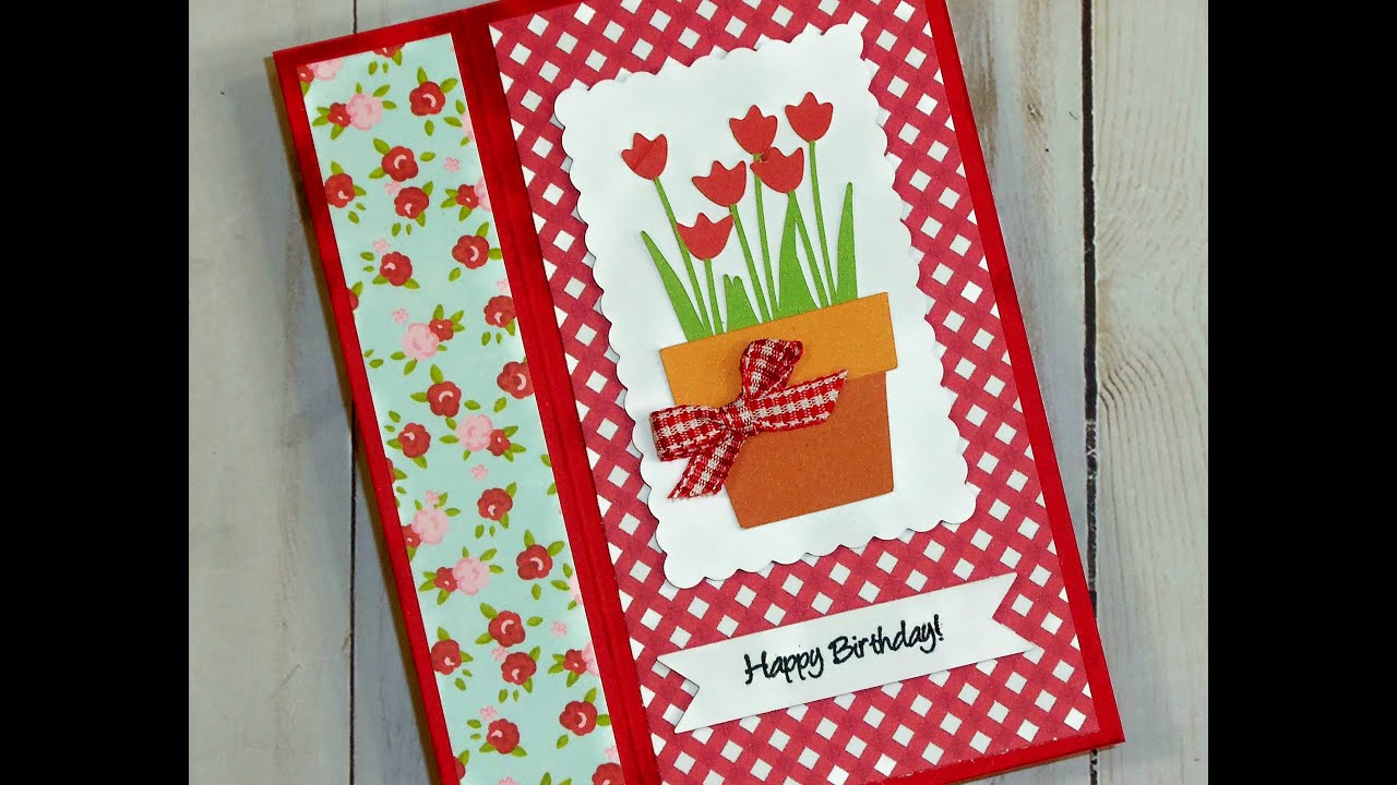 5 MINUTE FUN FOLD CARD...EASIEST FUN FOLD EVER!