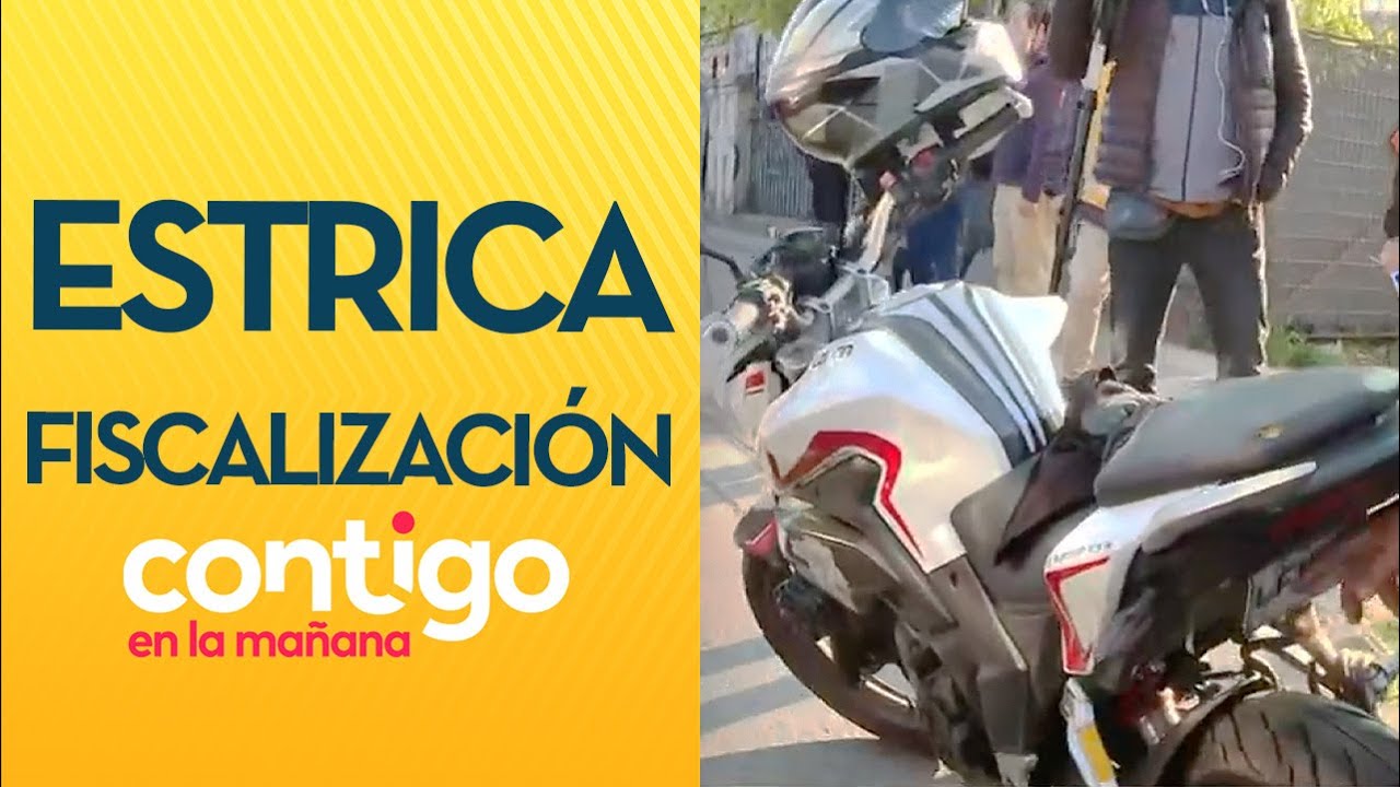 LA REINA: Retienen moto por ocultamiento de patente en fiscalización - Contigo en la Mañana