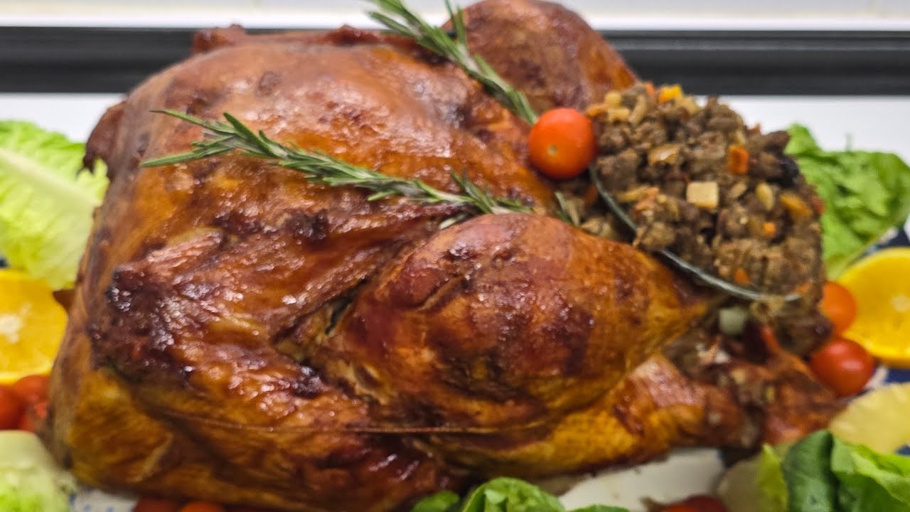 Pavo Ahumado Envinado Relleno|#SinSecretosEnLaCocinaConSabor. 