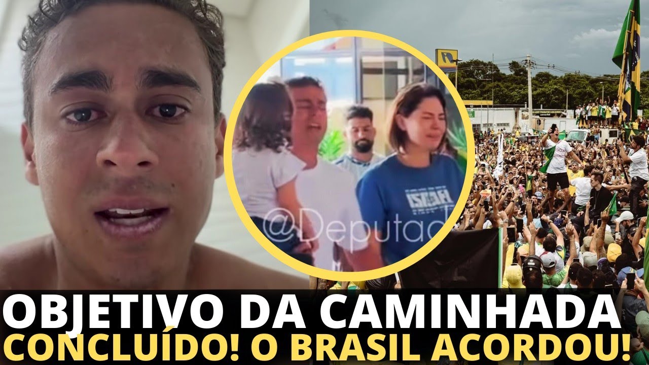 Último dia da caminhada de Nikolas Ferreira é marcado por oração e palavras proféticas