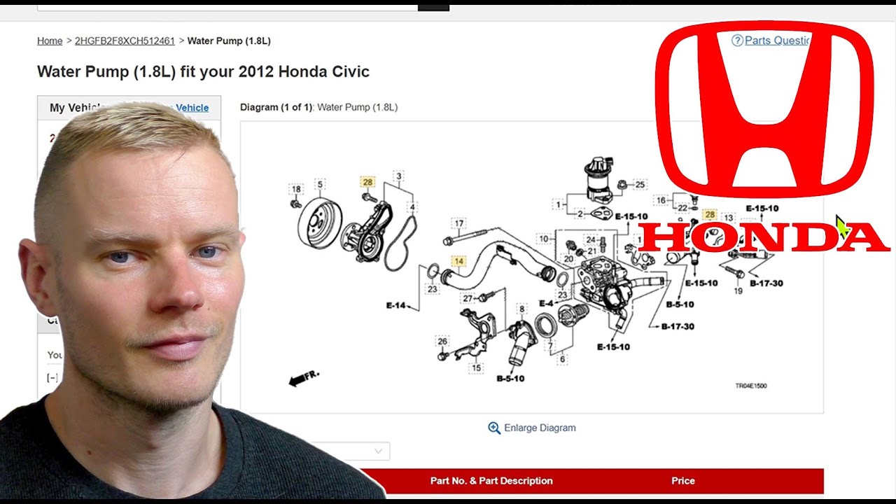Как найти любой оригинальный номер детали HONDA и заказать его онлайн
