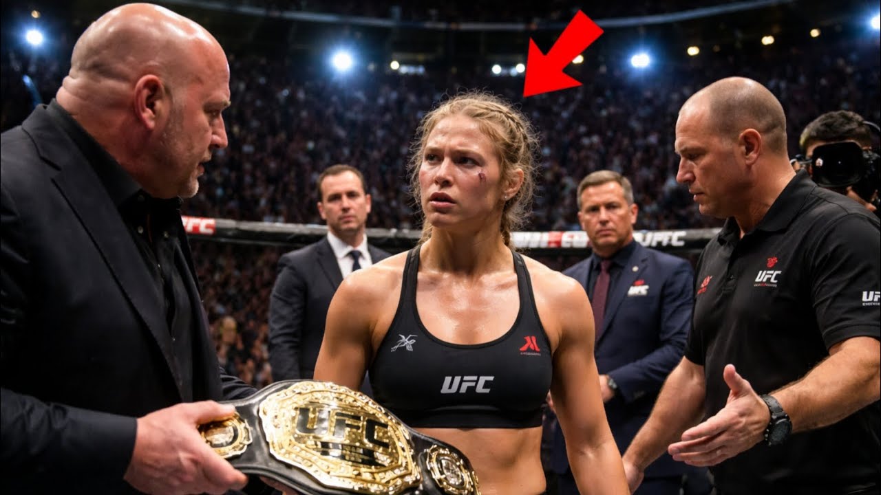 Organisers Refused to give Ronda Rousey UFC Champion Belt. The crowd went Crazy 