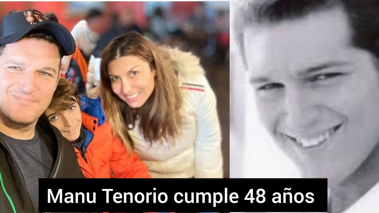 ❤️Manu Tenorio cumple 48 años junto a su mujer Silvia y su hijo Pedro