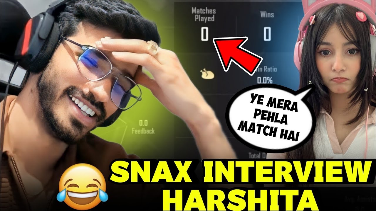 S8UL Harshi First Match With Snax In New Event😂 *EPIC INTERVIEW*🤣
