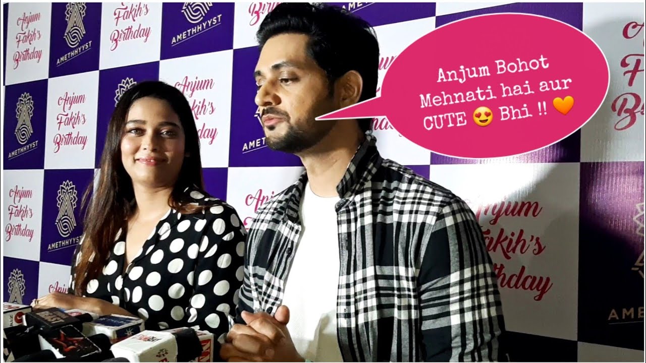 Shakti Arora with wife Neha Saxena for Anjum Fakih 's Birthday Bash tonite | #kundalibhagya