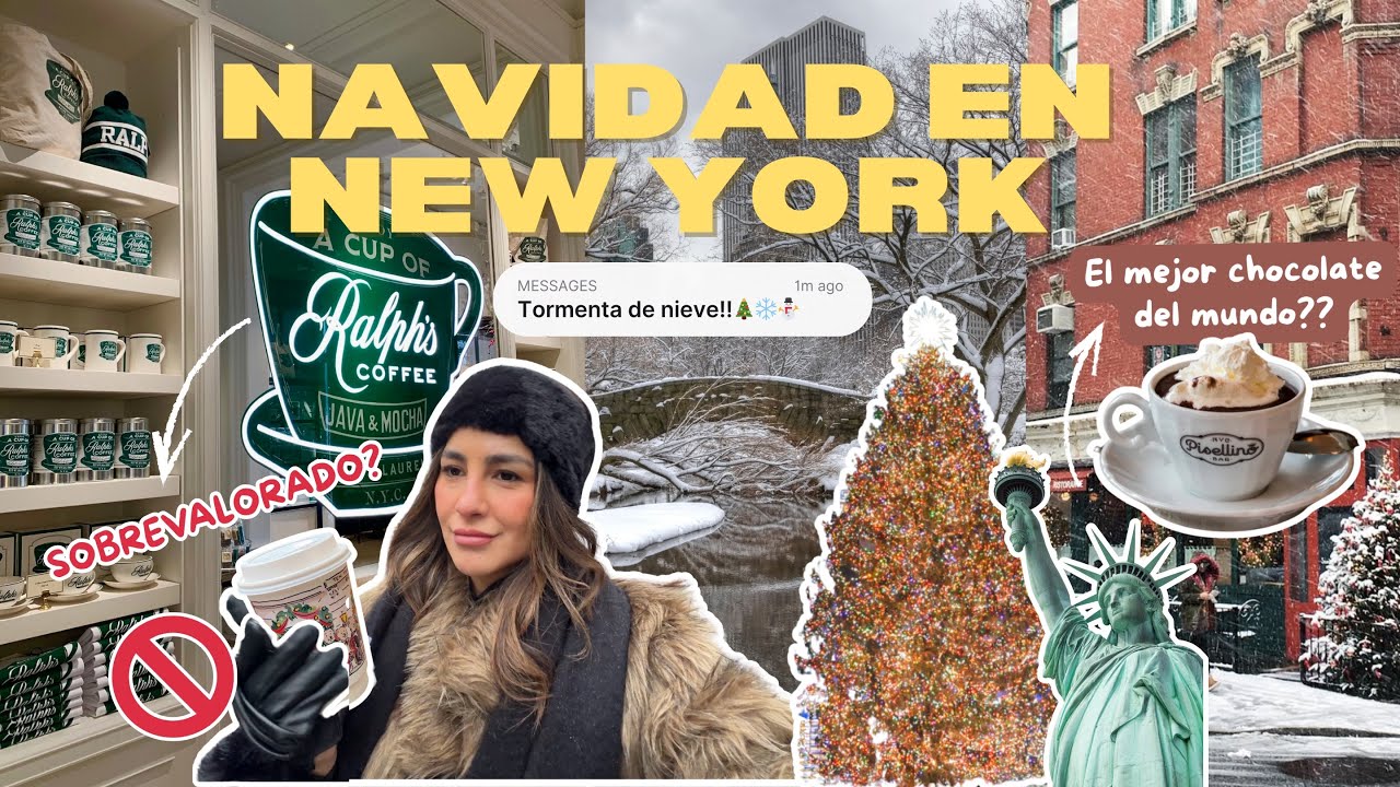 Primera navidad en NYC 🎄 | Ralph’s Coffee: HYPE vs REALIDAD 👀 |  Chocolate viral ¿VALE LA PENA?