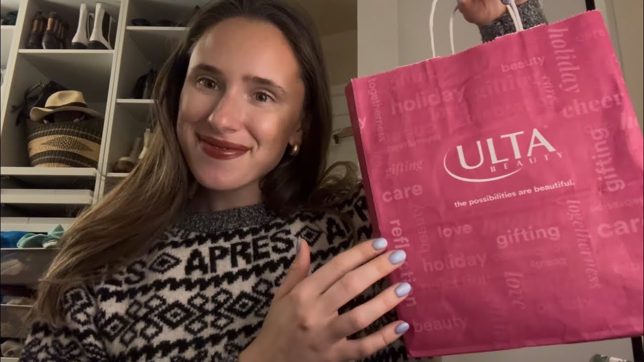 ASMR Makeup Haul + Try-On💋 (tingly tapping and unboxing sounds)