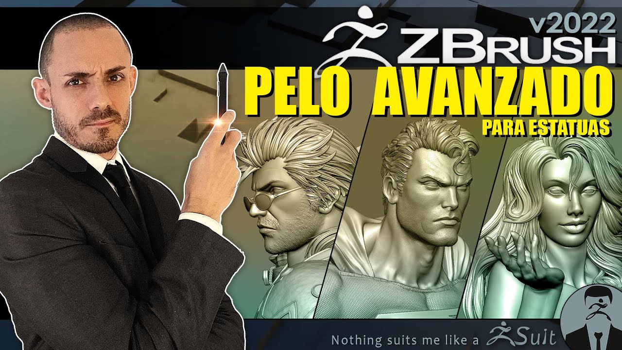 Las tardes de ZBRush v2022 - Pelo para estatuas