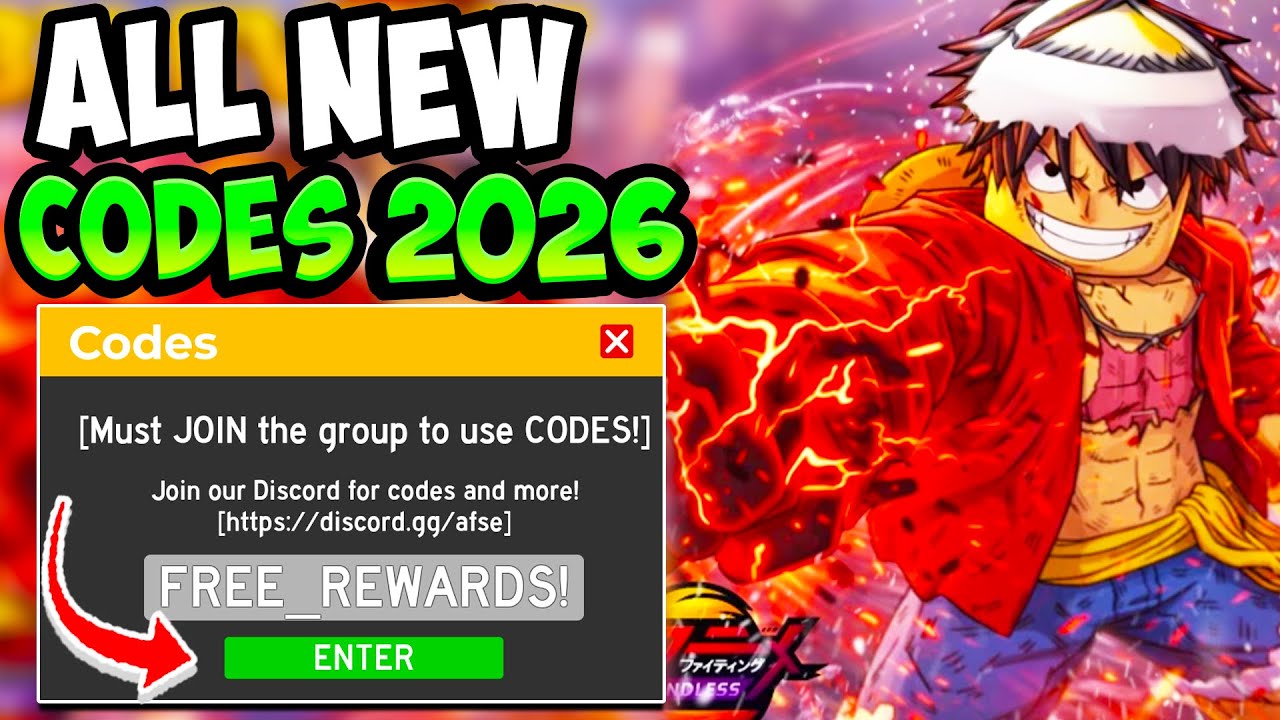 ALL WORKING ANIME FIGHTING SIMULATOR ENDLESS CODES ROBLOX - All New AFS Endless Codes 2026!