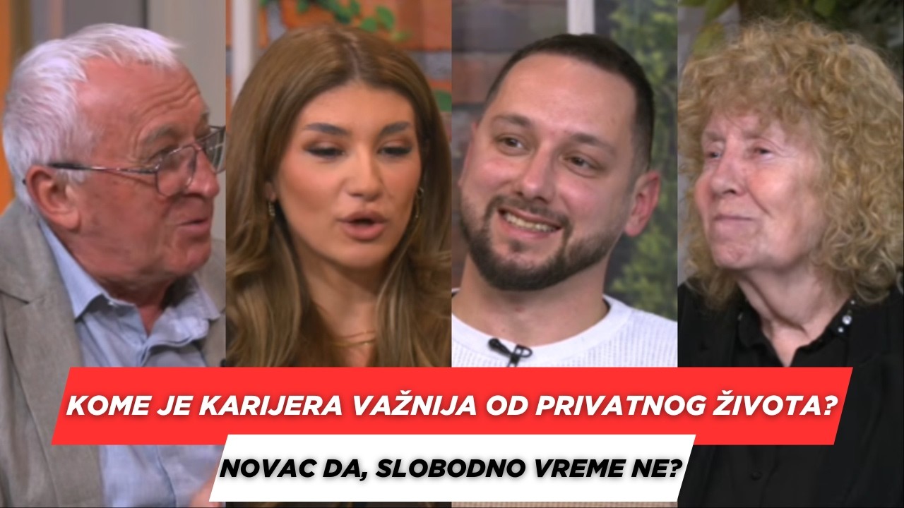 POSLE RUCKA - Kome je karijera vaznija od privatnog zivota - Novac da, slobodno vreme ne?