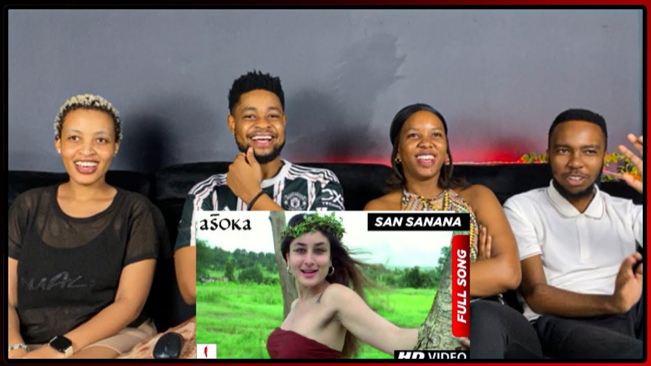 African Friends Reacts To San Sanana | HD | Full Song | Asoka | Shah Rukh Khan | Kareena Kapoor