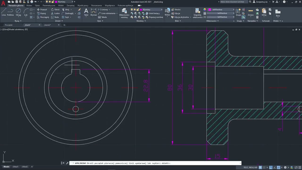 Kurs AutoCAD - Szybki Start | Lekcja 24 | Wymiarowanie, wykorzystanie w projekcie