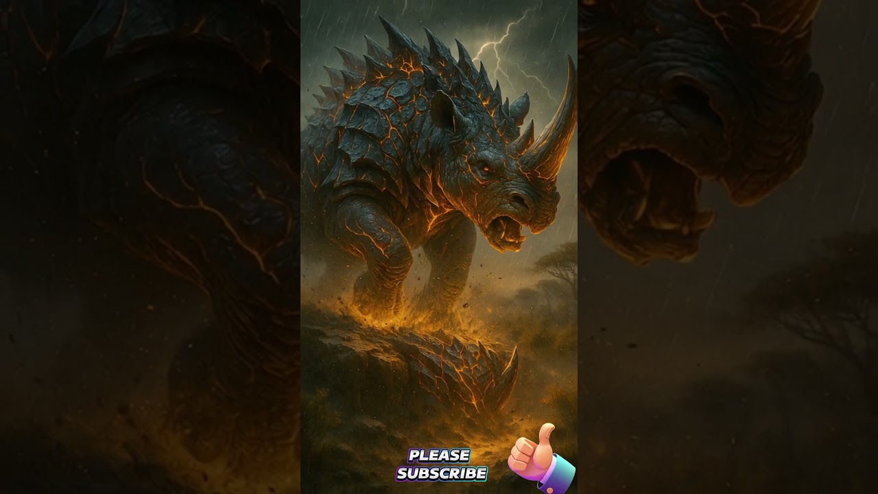 Unstoppable RhinoDragon 🦏🐉 | The Iron Horn Awakens #animalfusion #hybridanimals #youtubeshorts