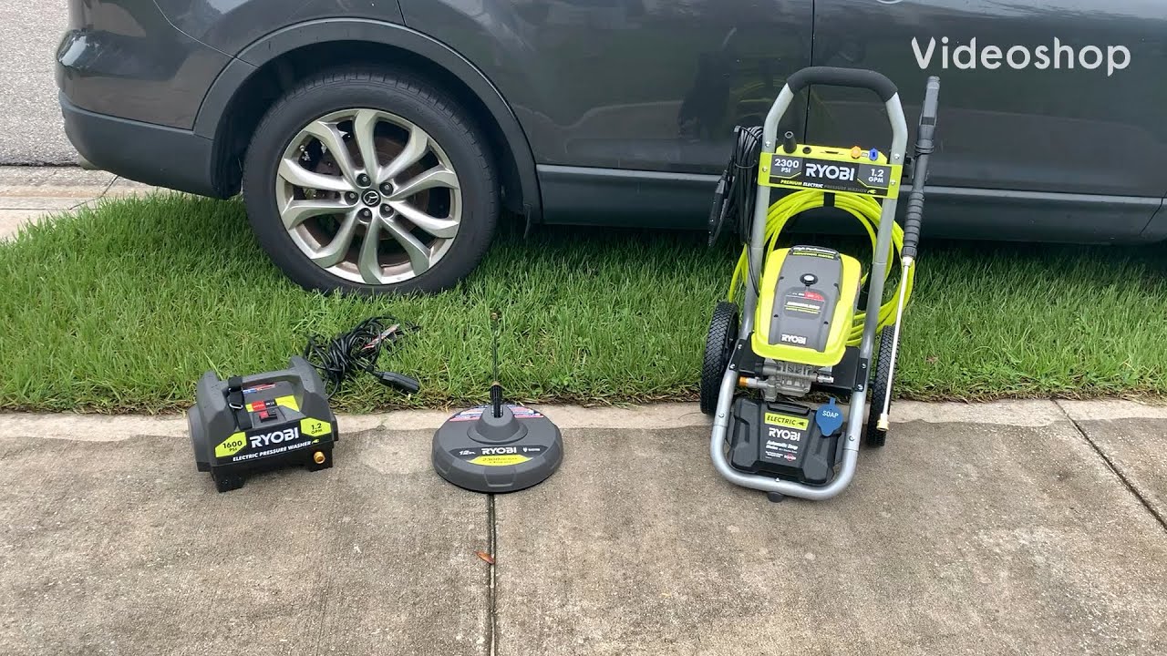 Ryobi 2300 vs 1600 psi pressure washer
