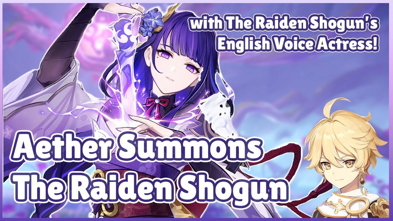 Aether’s Voice Actor Pulls For the Raiden Shogun (Featuring Raiden Shogun’s VA) | Genshin Impact