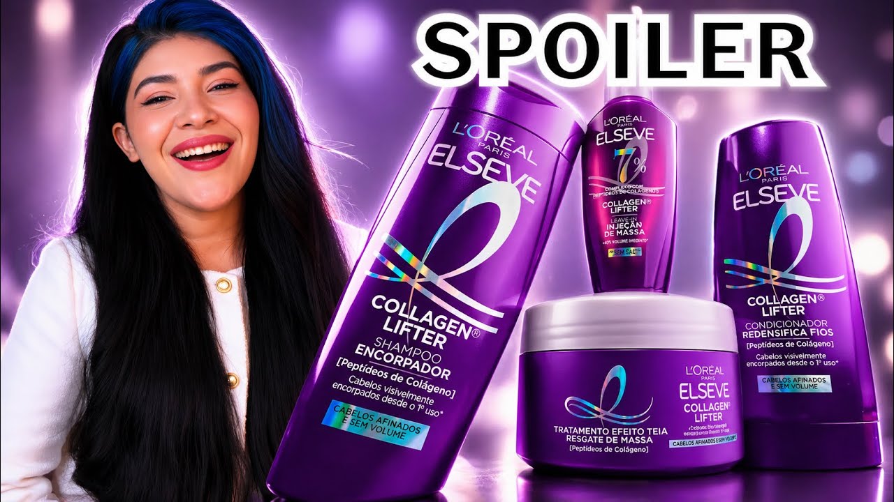 🔥 Spoiler do novo #Elseve Collagen Lifter que promete encorpamento de fios finos e afinados