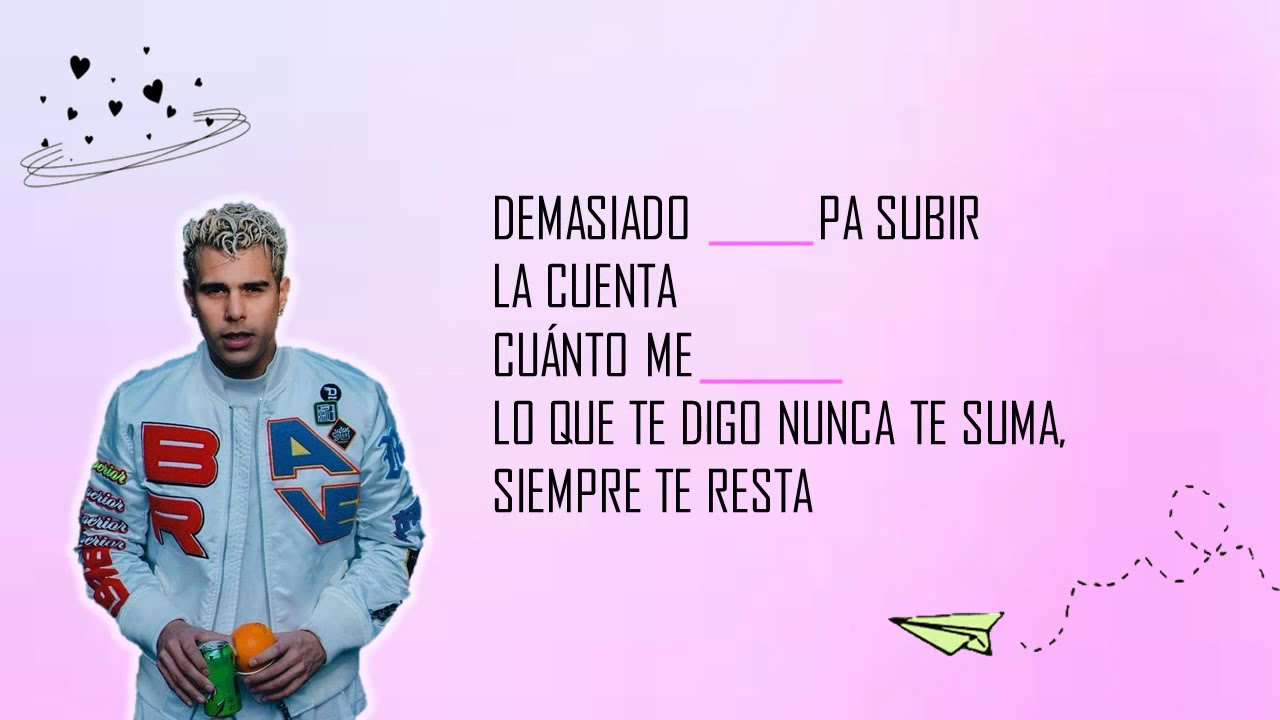 CNCO|Completa la letra de la canci&oacute;n Nivel QQS