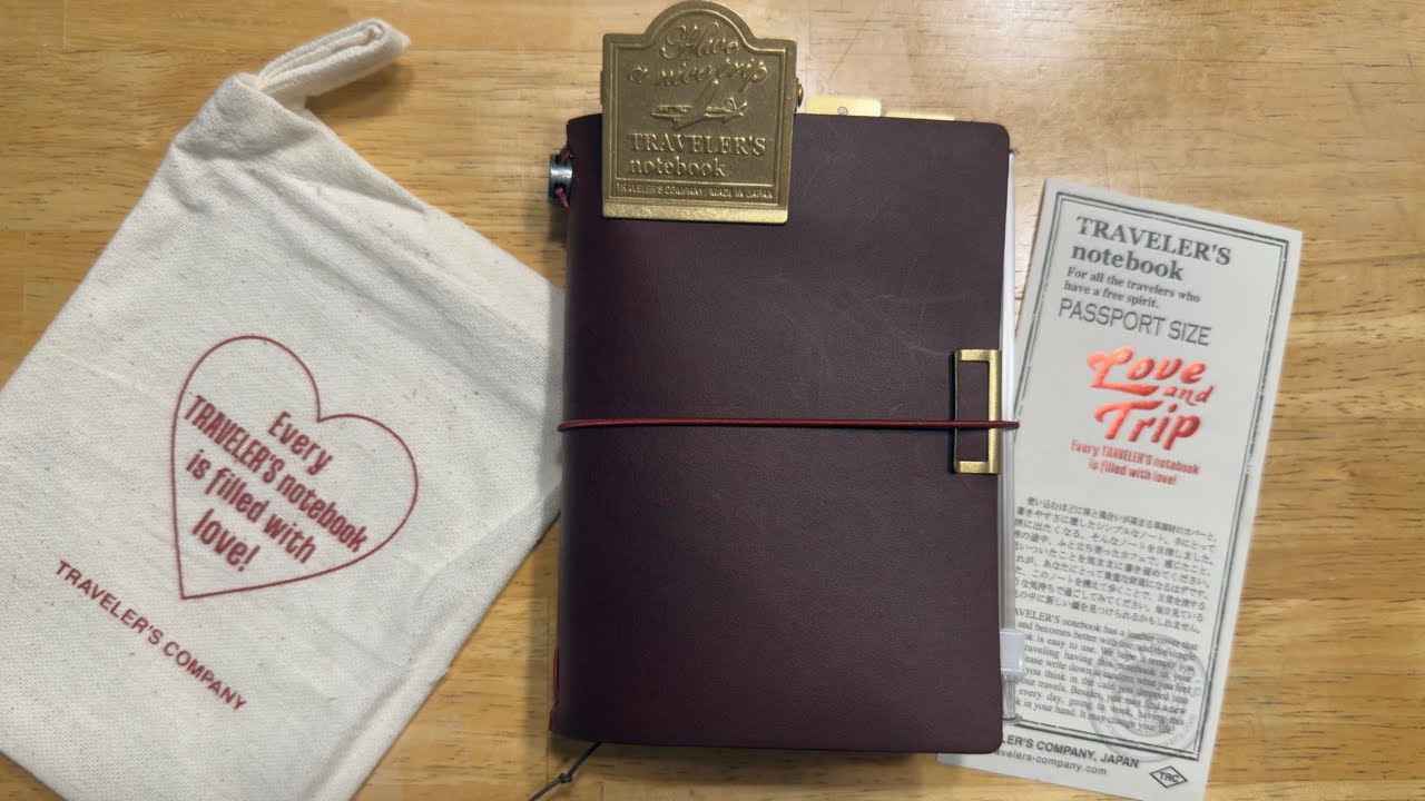 RED Traveler’s Company Notebook?! Love And Trip Passport Unboxing and Set Up!!!