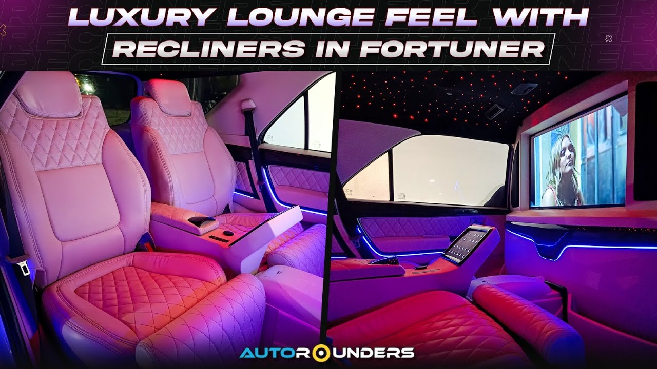 Fortuner with Lounge Interior | Recliners | TV |📍Autorounders