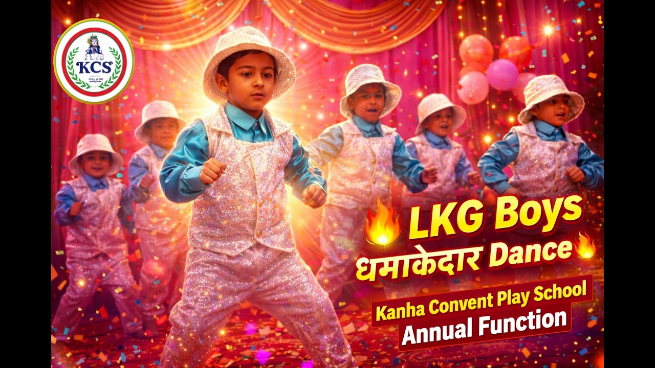 🔥 LKG Boys धमाकेदार Dance Performance | Kanha Convent Play School Annual Function 2026 🎉
