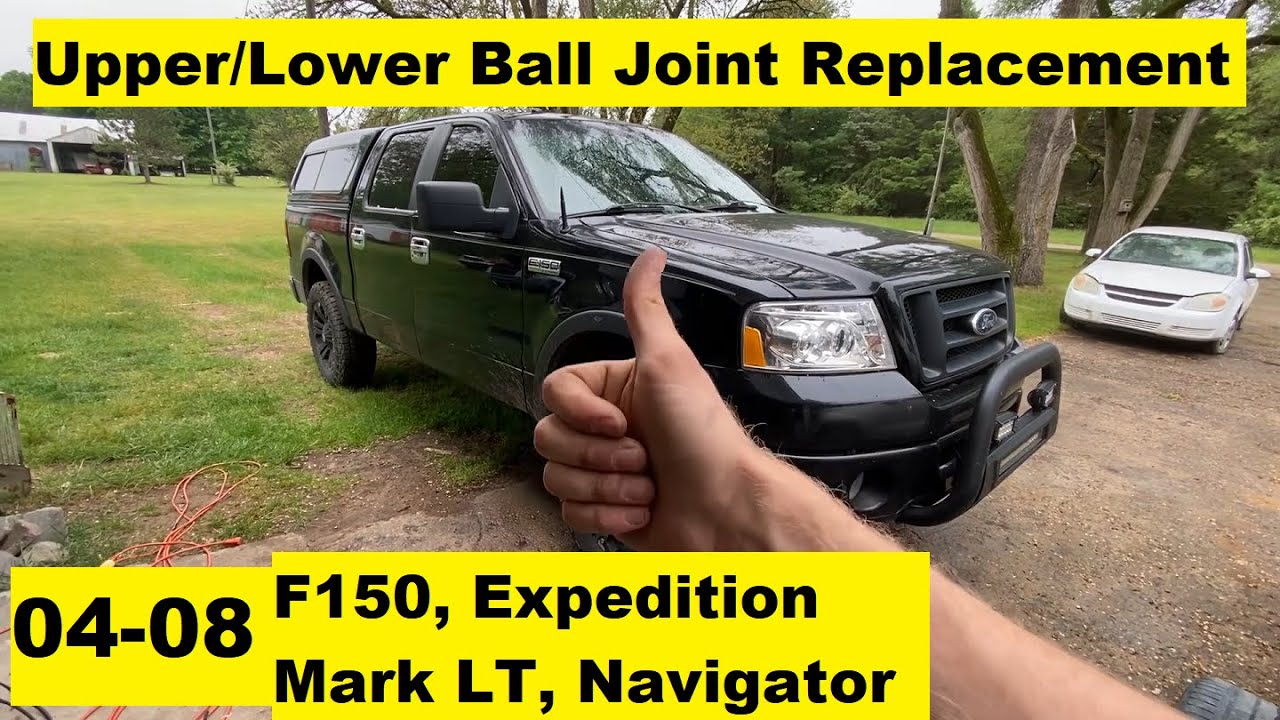 Замена верхнего и нижнего шарового шарнира Ford F150 2004 2005 2006 2007 2008 04 05 06 07 08 Ford...