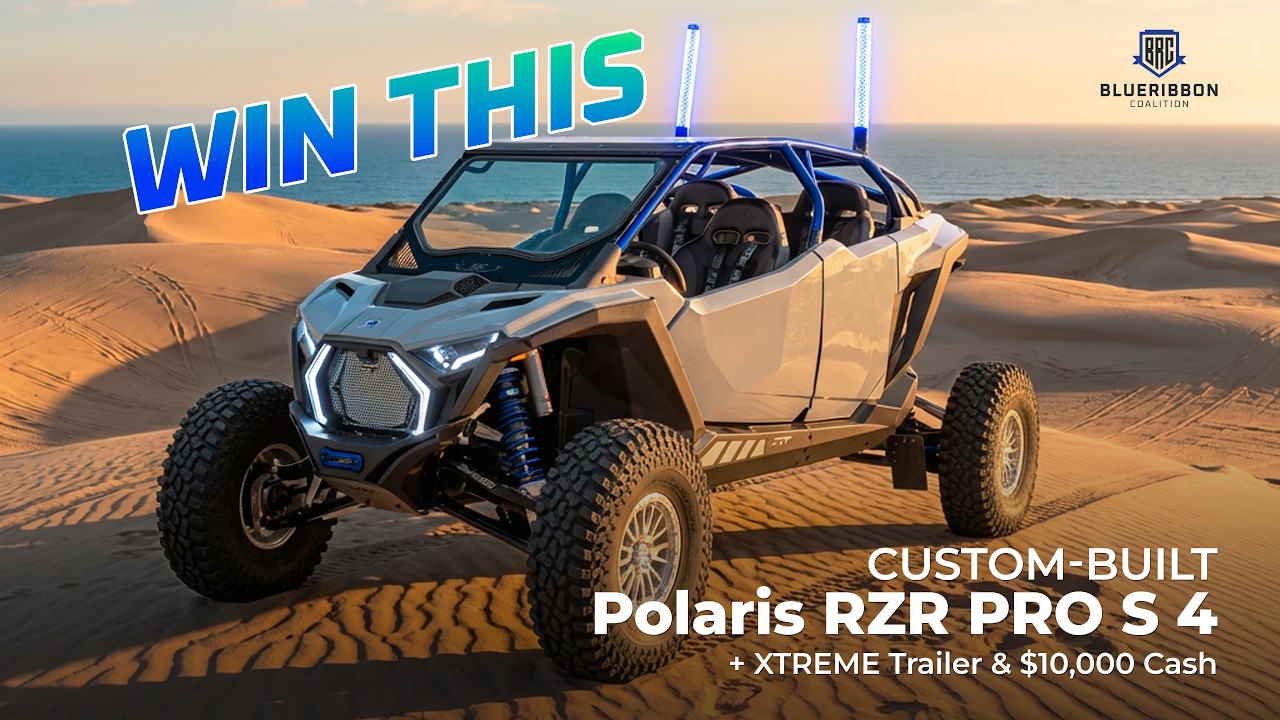 Выиграйте специально созданный Polaris RZR PRO S 4 2026 года, прицеп XTreme и 10 000 долларов нал...