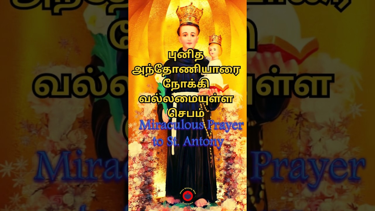 வல்லமையுள்ள புனித அந்தோணியார் ஜெபம்  #antony #anthoniar #jebam #prayer # tamil #catholic #jdd #viral