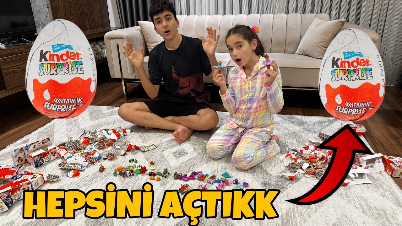 ELİF SİNEM İLE BÜTÜN SÜPRİZ YUMURTALARI AÇTIK !