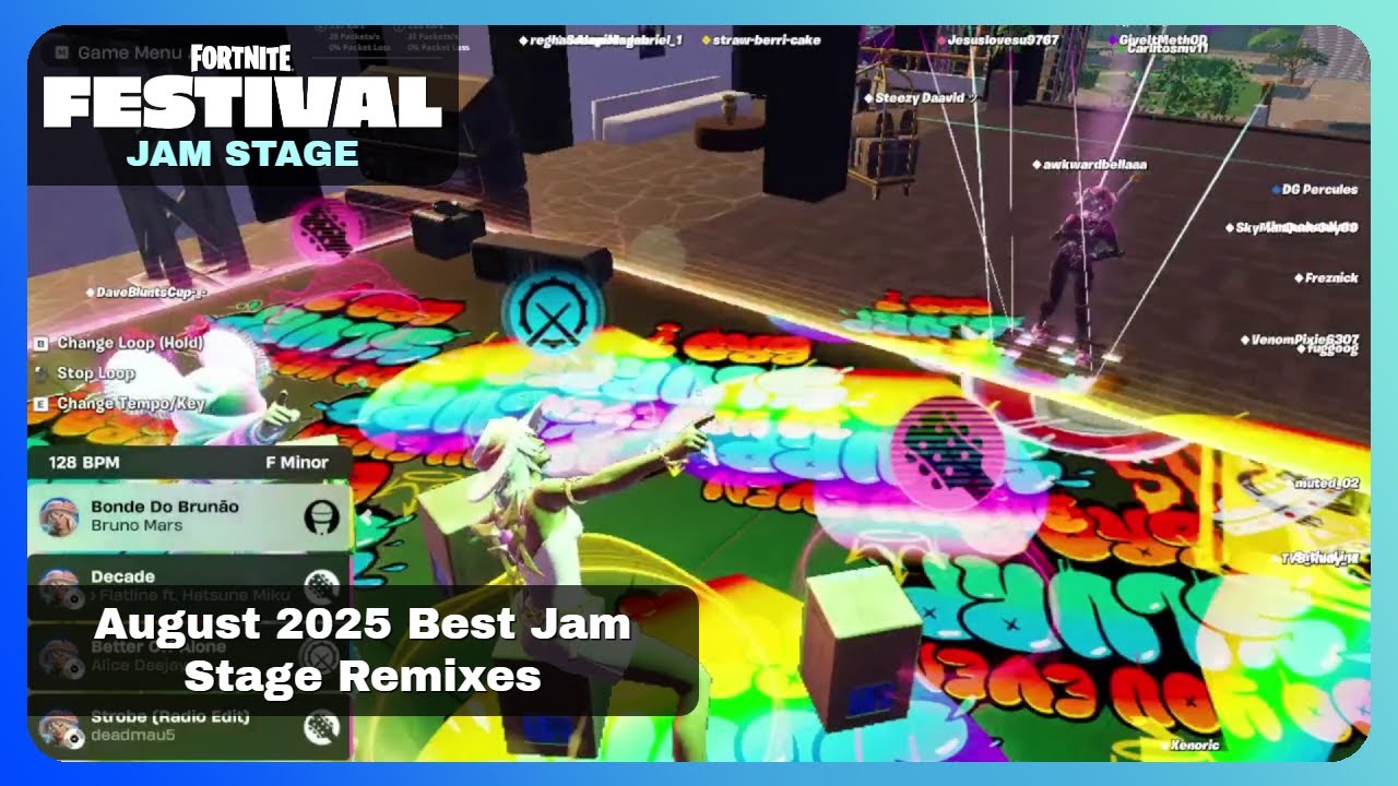August 2025 Best Jam Stage Remixes - Fortnite Festival