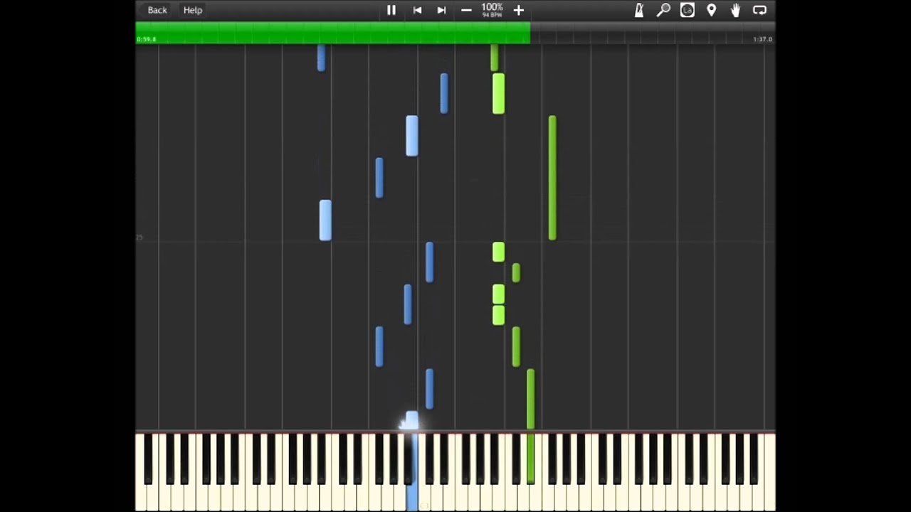 [Synthesia] (TV Size) Starish - Mirai Chizu (Hard Version) Piano [Uta no Prince-Sama]