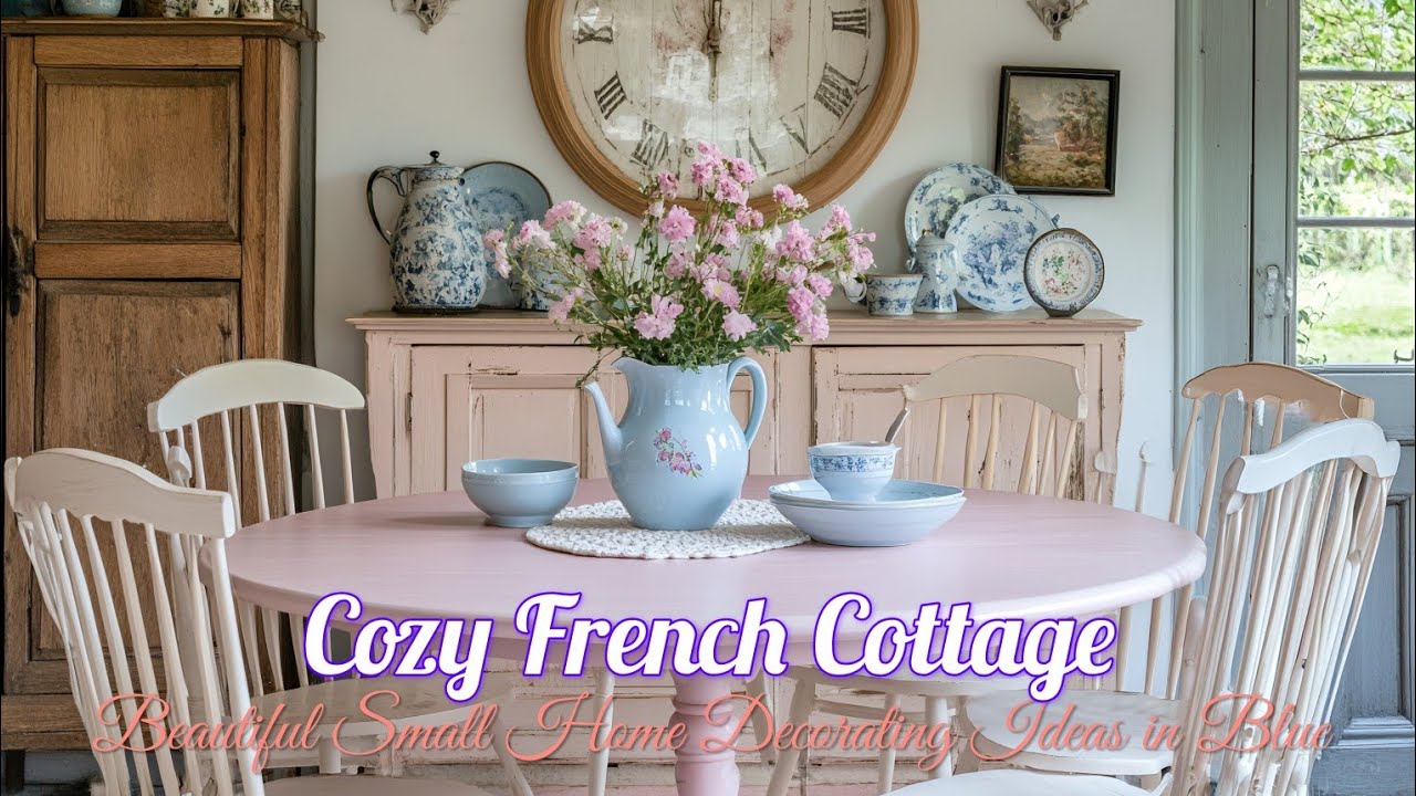 🩵 SMALL COTTAGE BLUE French Country Home Decorating | Elegant & Cozy Decor Ideas