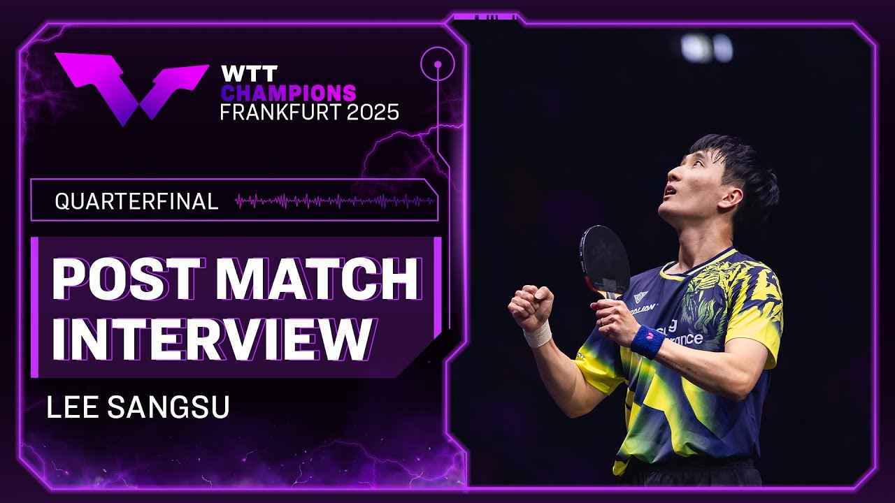 Lee Sang Su Post-Match Interview | QF | #WTTFrankfurt 2025