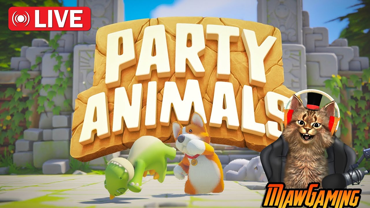 🔴LIVE I'am a Dog in this game PARTY ANIMALS - Miaw Live Streaming