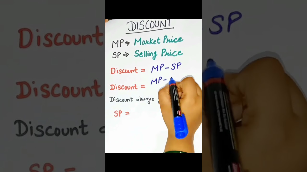 DISCOUNT FORMULAS || #officialmaan #formulas #discount #makeitviral #easy #marketprice #sellingprice