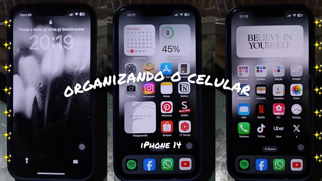 ORGANIZANDO MEU CELULAR | *iPhone 14* + tour por ele